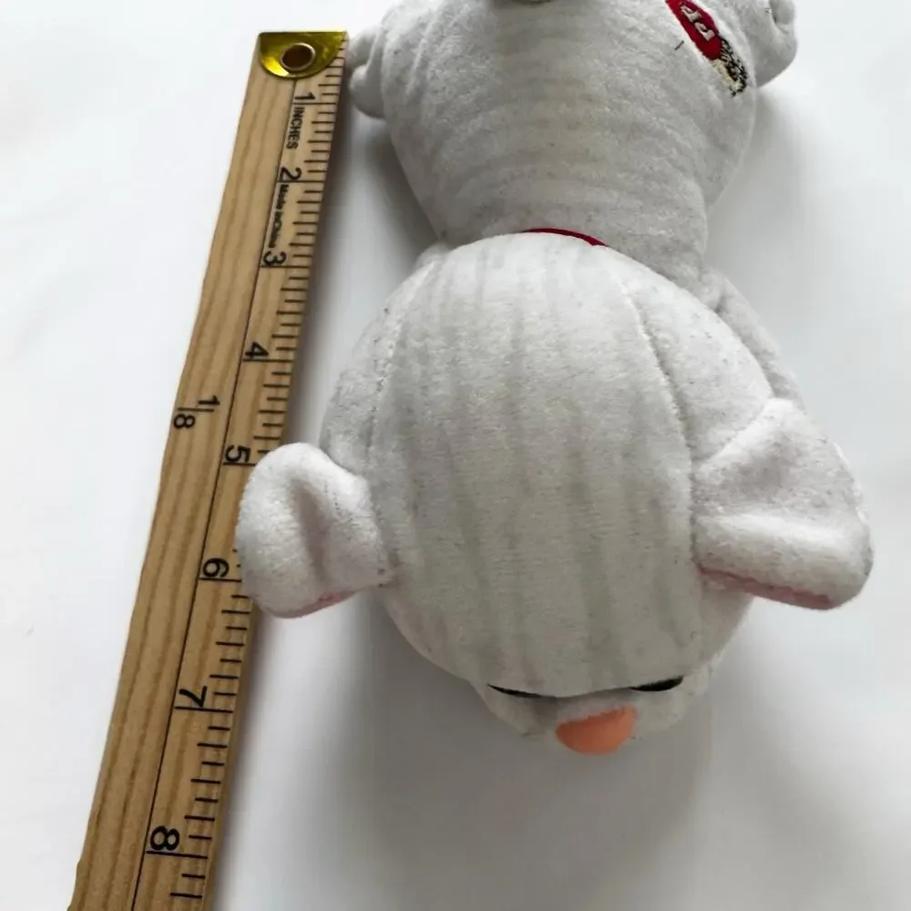 Vintage Precious Moments Plush White Cat | 8” Stuffed Animal | Applause 1987